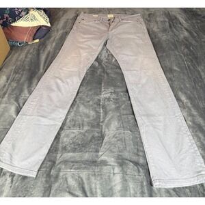 J.Crew Mens Gray Straight Leg Everyday Stitch Considered Style 484 Jeans W32 L32